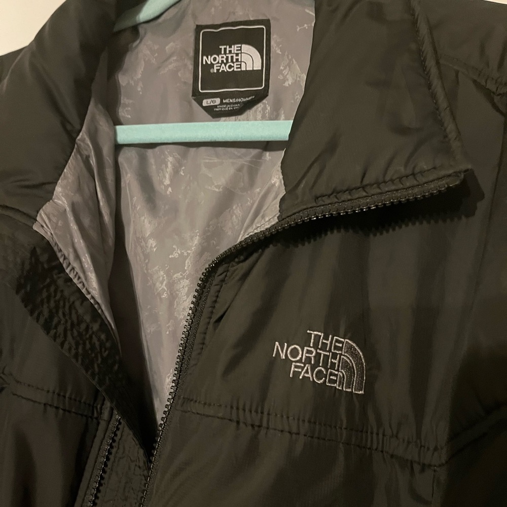 Black Northface full zip puffer jacket